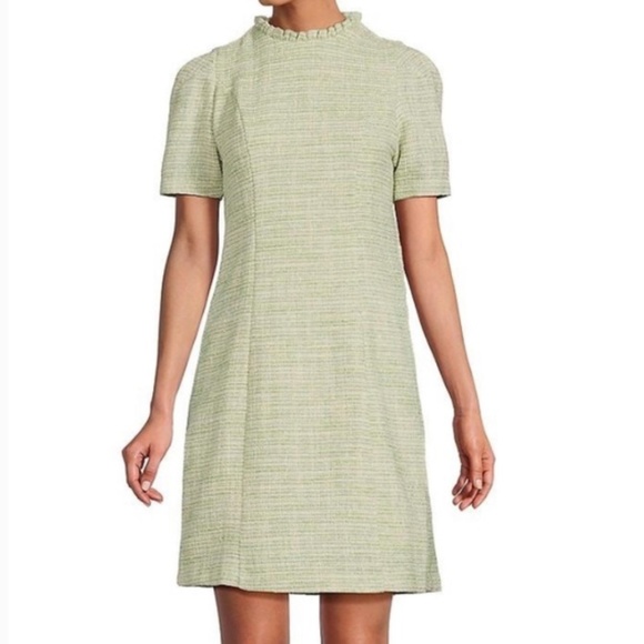 Brand New Nanette Lepore Short Sleeve Tweed Shift Dress - Picture 3 of 16